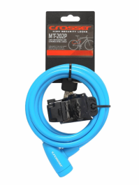 Incuietoare cablu CROSSER MT 202P - Cheie - 10mm*1800mm albastru