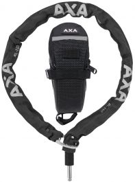 Incuietoare Lant AXA Plug-in RLC 5.5mm/100cm + gentuta sa - Black