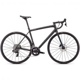 Bicicleta SPECIALIZED Aethos Comp - Rival eTap AXS - Satin Carbon/Teal Tint Fade 58